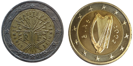 Euro Coins of various denominations