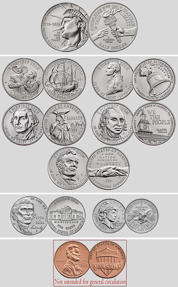 United States Semiquincentennial coinage